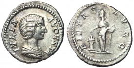Julia Domna, 196 - 211 AD, Silver Denarius, Pietas