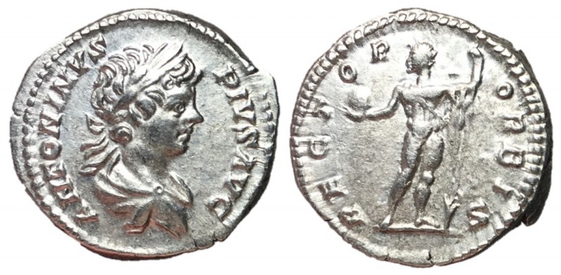 Caracalla, 198 - 217 AD
Silver Denarius, Rome Mint, 18mm, 3.34 grams
Obverse: ...