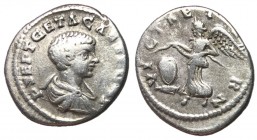 Geta, 209 - 211 AD, Silver Denarius of Laodicea, Victory