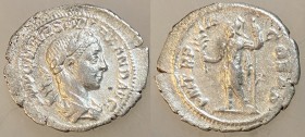 Severus Alexander, 222 - 235 AD, Silver Denarius, Mars