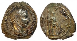 Severus Alexander, 222 - 235 AD, Silver Denarius, Virtus