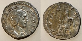 Julia Maesa, 220 - 222 AD, Silver Denarius, Pudicitia
