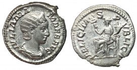 Julia Mamaea, 22 - 235 AD, Silver Denarius, Felicitas