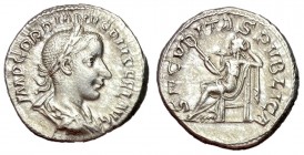 Gordian III, 238 - 244 AD, Silver Denarius with Securitas