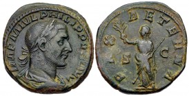 Philip I, 244 - 249 AD, Sestertius, Pax