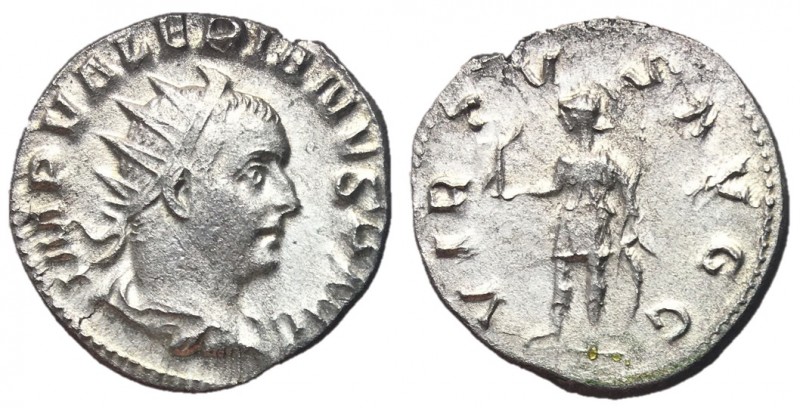 Valerian I, 253 - 260 AD
Silver Antoninianus, Viminacium Mint, 20mm, 2.79 grams...