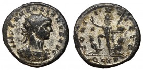 Aurelian, 270 - 275 AD, Antoninianus of Ticinum, Sol & Captives, Rare