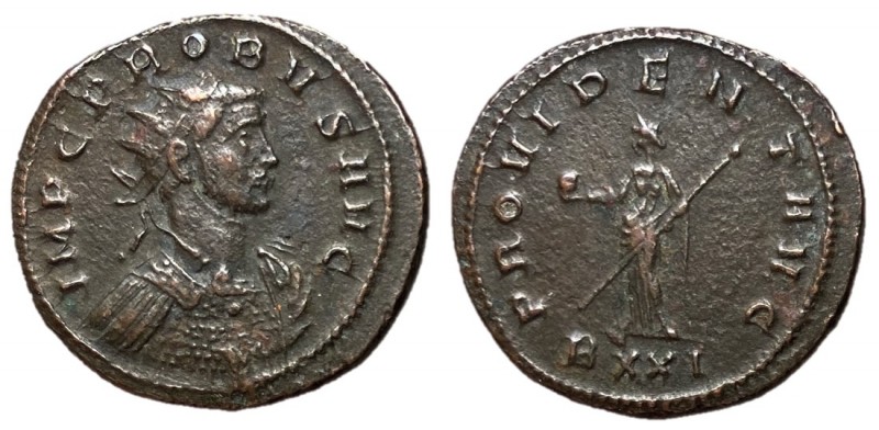 Probus, 276 - 282 AD
AE Antoninianus, Ticinum Mint, 22mm, 3.54 grams
Obverse: ...