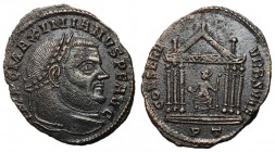 Maximianus, 286 - 305 AD, Follis of Ticinum, Temple