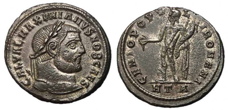 Galerius, as Caesar, 293 - 305 AD
AE Follis, Heraclea Mint, 28mm, 10.06 grams
...