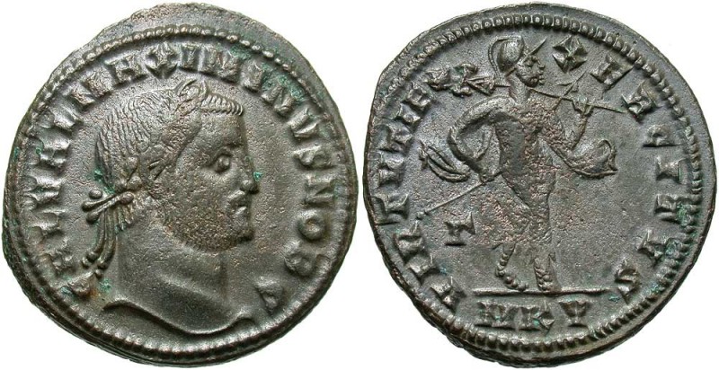 Maximinus II, as Caesar, 305 - 310 AD
AE Follis, Cyzicus Mint, 27mm, 7.07 grams...
