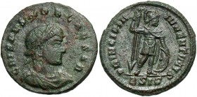Crispus, as Caesar, 316 - 326 AD, AE19, Siscia, Crispus in Military Garb