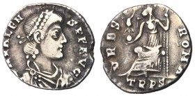 Valens, 364 - 378 AD, Silver Siliqua of Treveri