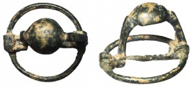 Celt-Iberia, 3rd - 2nd Century AD, AE Fibula, Unique Penannular Form