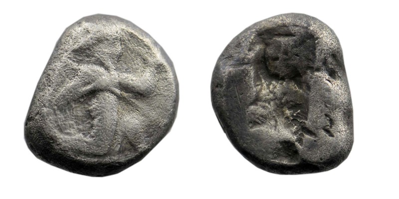 Achaemenid Kingdom. Darios I to Xerxes II. Ca. 485-420 B.C. AR siglos
5,40 gr. 1...