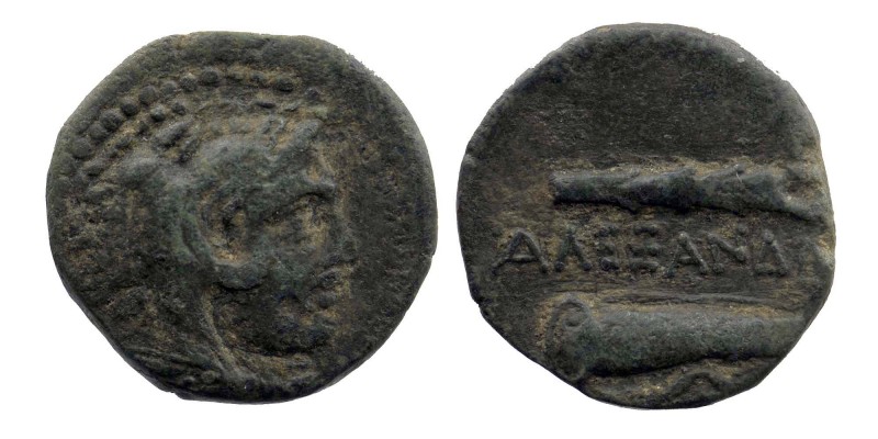 KINGS OF MACEDON. Alexander III 'the Great' (336-323). Ae.
Head of Herakles in l...