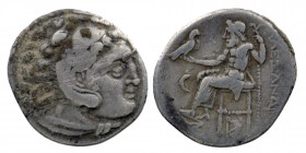 Kingdom of Macedon. Alexander III 'the Great' AR Drachm. circa 310-301 BC
4,23 gr. 17 mm