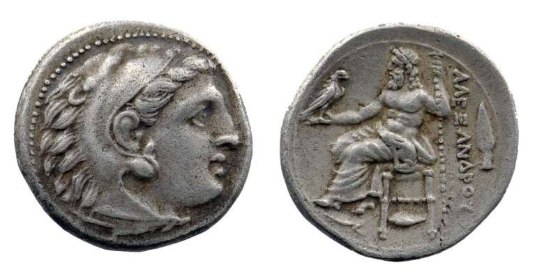 Kingdom of Macedon. Alexander III 'The Great' AR Drachm.
Kolophon, circa 322-31...