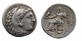 Kingdom of Macedon. Alexander III 'The Great' AR Drachm.
Kolophon, circa 322-317 BC. Struck under Philip III Arrhidaios in the name and types of Alex...