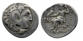 Kingdom of Macedon. Alexander III 'The Great' AR Drachm. 
Head of Herakles right, wearing lion's skin headdress 
Rev: Zeus seated left, holding eagle ...