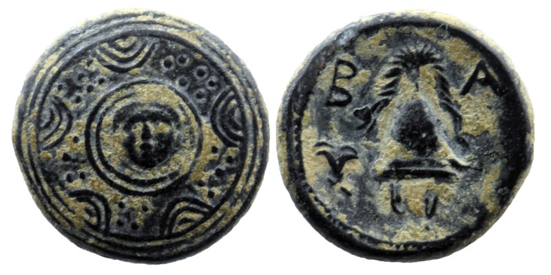 Macedonian Kingdom. Alexander III the Great. 336-323 B.C. AE 
Facing Gorgoneion ...