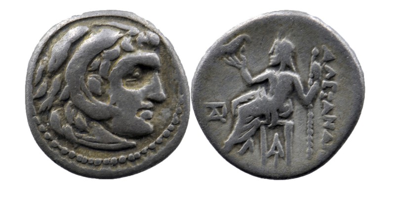 Kingdom of Macedon, Alexander III 'the Great' AR Drachm. 319-310 BC
Herakles rig...