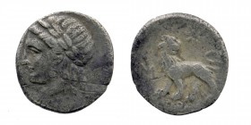 Ionia, Miletos AR Hemidrachm. Circa 340-325 BC. AR
Laureate head of Apollo to left.
Rev: Lion standing to left, head right; star above, monogram of Mi...