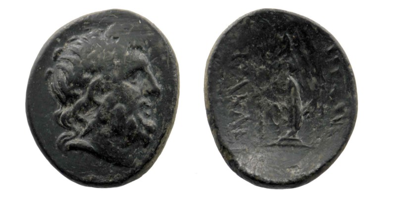 Phrygia. Apameia. 2nd-1st century BC. AE
Laureate head of Zeus to right/Cult sta...