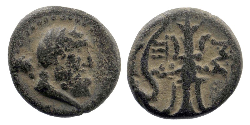 PISIDIA. Selge. Ae (2nd-1st centuries BC).
Obv: Head of Herakles right, with clu...