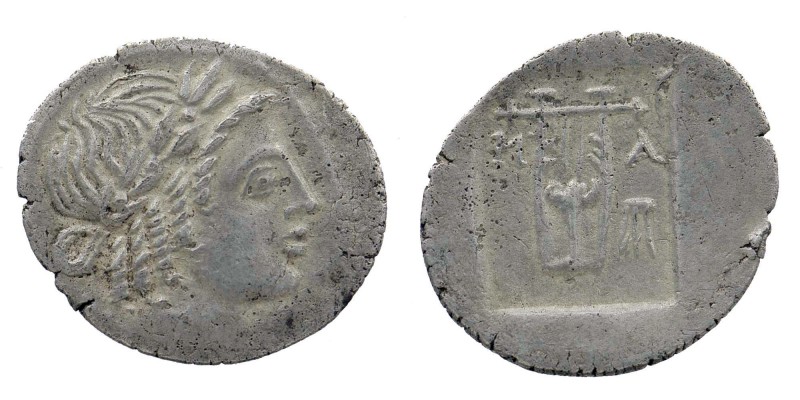 Masikytes, Lycia. AR Hemidrachm (15-16 mm, 11.88 g), c. 48-23 BC (?).
Laureate ...
