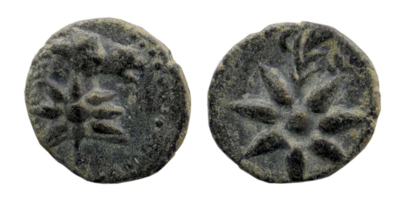 PONTOS. Uncertain. Ae (Circa 130-100 BC).
Obv: Head of Horse right, star on neck...