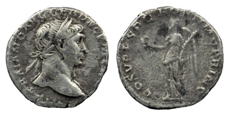 TraJAN (98-117 AD). AR Denarius 
2,88 gr. 18 mm