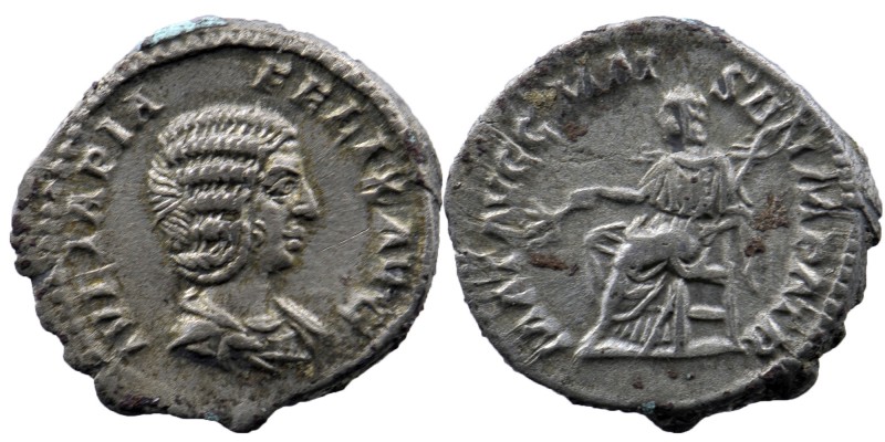 Julia Domna (mother of Caracalla) AR Denarius. Rome, circa AD 211-217.
 IVLIA PI...