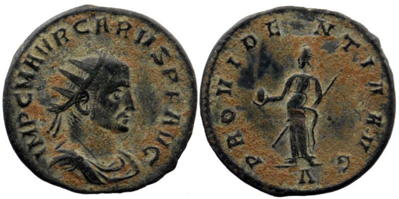 CARUS, 282-283 AE Rome
radiate, draped and cuirassed bust right
Rev: Providentia...