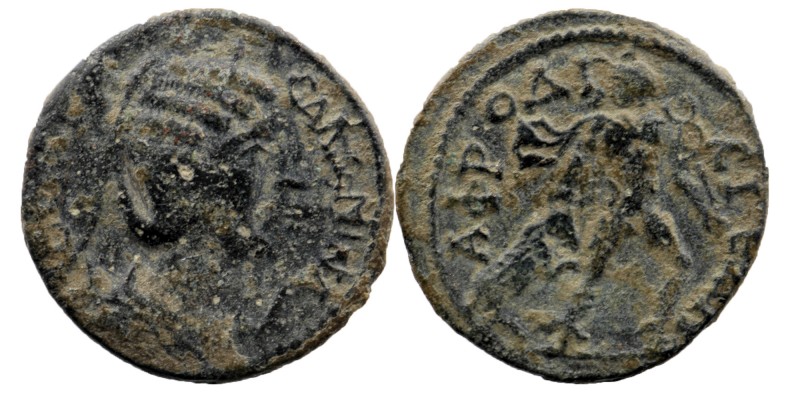 CARIA. Aphrodisias. Salonina, Augusta, 254-268 AE
IOYΛI KOP CAΛΩNINA Diademed an...