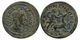 IONIA. Ephesus. Gallienus (253-268). AE
Obv: AVT K Π ΛΙΚ ΓΑΛΛΙΗΝΟC. Laureate, draped and cuirassed bust right. 
Rev: ЄΦЄCIΩΝ Γ NЄΩKO / ΡΩΝ. Artemis ri...