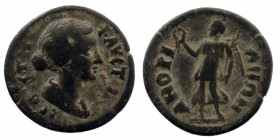 PHRYGIA, Amorium. Faustina Junior. Augusta, AD 147-175.
Obv: ΦΑVϹΤƐΙΝΑ ϹƐΒΑϹΤΗ / draped bust of Faustina right
Rev: ΑΜΟΡΙΑΝΩΝ; Nike standing, left hol...