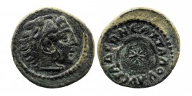 Phrygia. Lysias. Imperial Times. Antoninian period, 177-180 AD. AE
Magistrate Attalos
Obv: Head of Heracles right lion scalp.
Rev: Ɛ ΑΤΤΑΛΟV ΛVϹΙΑΔ...