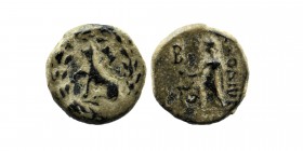 PHRYGIA. Laodicea ad Lycum. Pseudo-autonomous. Time of Tiberius? (14-37). Ae.
Obv: ΠYΘ ΛAOΔIKEΩN.
Aphrodite standing left, holding dove; B to left....