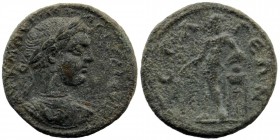 Pisidien. Selge. Severus Alexander (222 - 235 AD). AE
Obv: ΑΥ Κ Μ ΑΥΡ ϹƐΟΥ ΑΛƐΞΑΝΔΡΟϹ ϹƐΒ; laureate, draped and cuirassed bust of Severus Alexander ri...