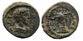 PISIDIA. Antioch. Pseudo-autonomous. Time of Marcus Aurelius (161-180). Ae.
Obv: ANTIOCH.
Bareheaded and draped bust of Hermes (with features of Com...