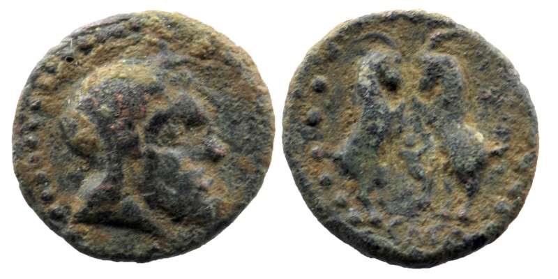 PISIDIA. Sagalassus. Ae (Circa 1st century BC).
Obv: Laureate head of Zeus.
Rev:...