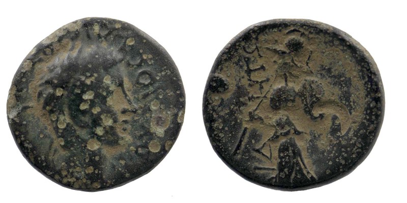 PAMPHYLIA. Side. Claudius (98-117). Ae. 
KΛΑΥΔΙΟC ΚΑΙCΑΡ. Laureate head right. 
...