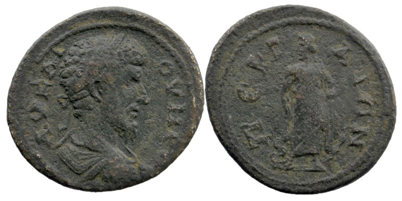 PAMPHYLIA, Perge. Marcus Aurelius AD 161-180.. AE
Laureate and draped bust right...