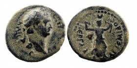 PAMPHYLIA. Perge. Trajan (98-117). Ae.
Obv. TPAIANOC KAICAP, laureate head right.
Rev. APTEMIΔOC ΠEPΓAIAC, Artemis running right, Holding bow, quiver ...