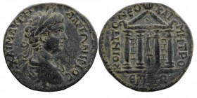 PONTOS. Neocaesarea. Caracalla (198-217). Ae. Dated CY 146 (209/10).
Obv: A KAI M AVPHΛI ANTΩNINOC.
Laureate and draped bust right.
Rev: KOIN ΠON NЄOK...