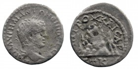 Cappadocia. Caesarea. Caracalla (196-217) AR Drachm
Laureate head right / Mount Argaeus, star on summit, in ex. ETK (year 20 = AD 212-213)
cf. GIC 264...