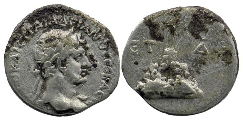 Cappadocia, Caesarea. Hadrian. A.D. 117-138 . AR hemidrachm
laureate bust of Had...