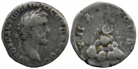Cappadocia. Caesarea. Antoninus Pius AD 138-161. AR
Bare head right / Mt. Argaeus 
RPC IV online 6926 (temporary); Metcalf 119c.
3,06 gr. 18 mm