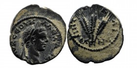 CAPPADOCIA. Caesarea. Severus Alexander (222-235) Ae.
Laureate head right.
Bundle of three corn ears.
BMC 305-6.
5,77 gr. 23 mm
